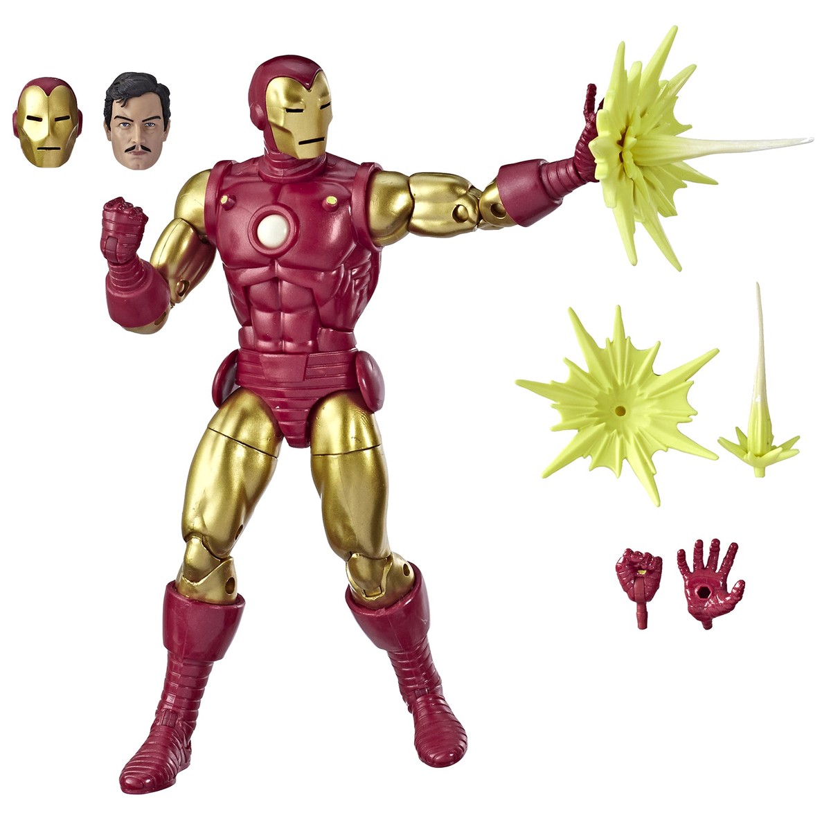 MARVEL LEGENDS 80TH ANN COMIC IRON MAN 6IN AF SET CS