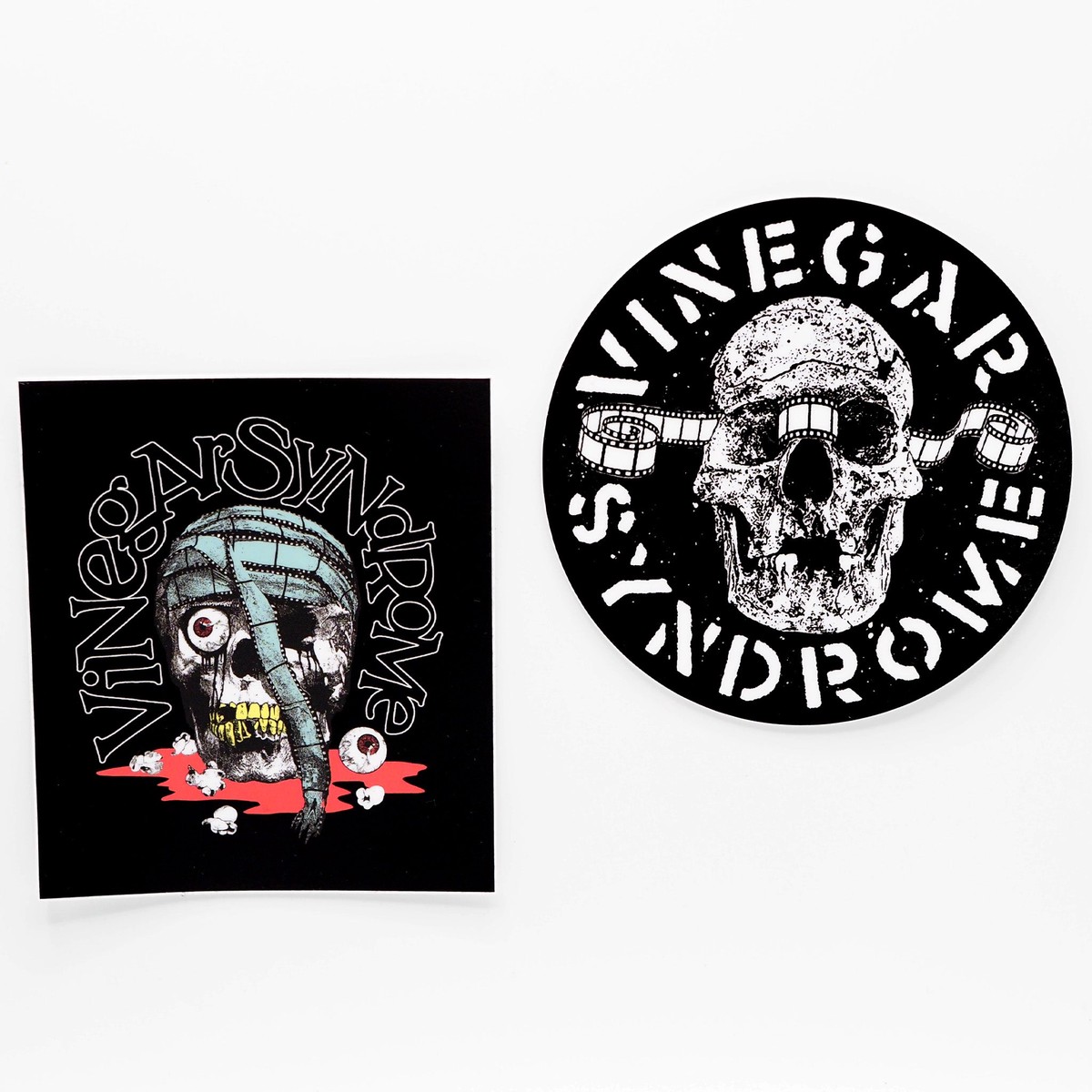 Vinegar Syndrome Skullwrapped Stickers