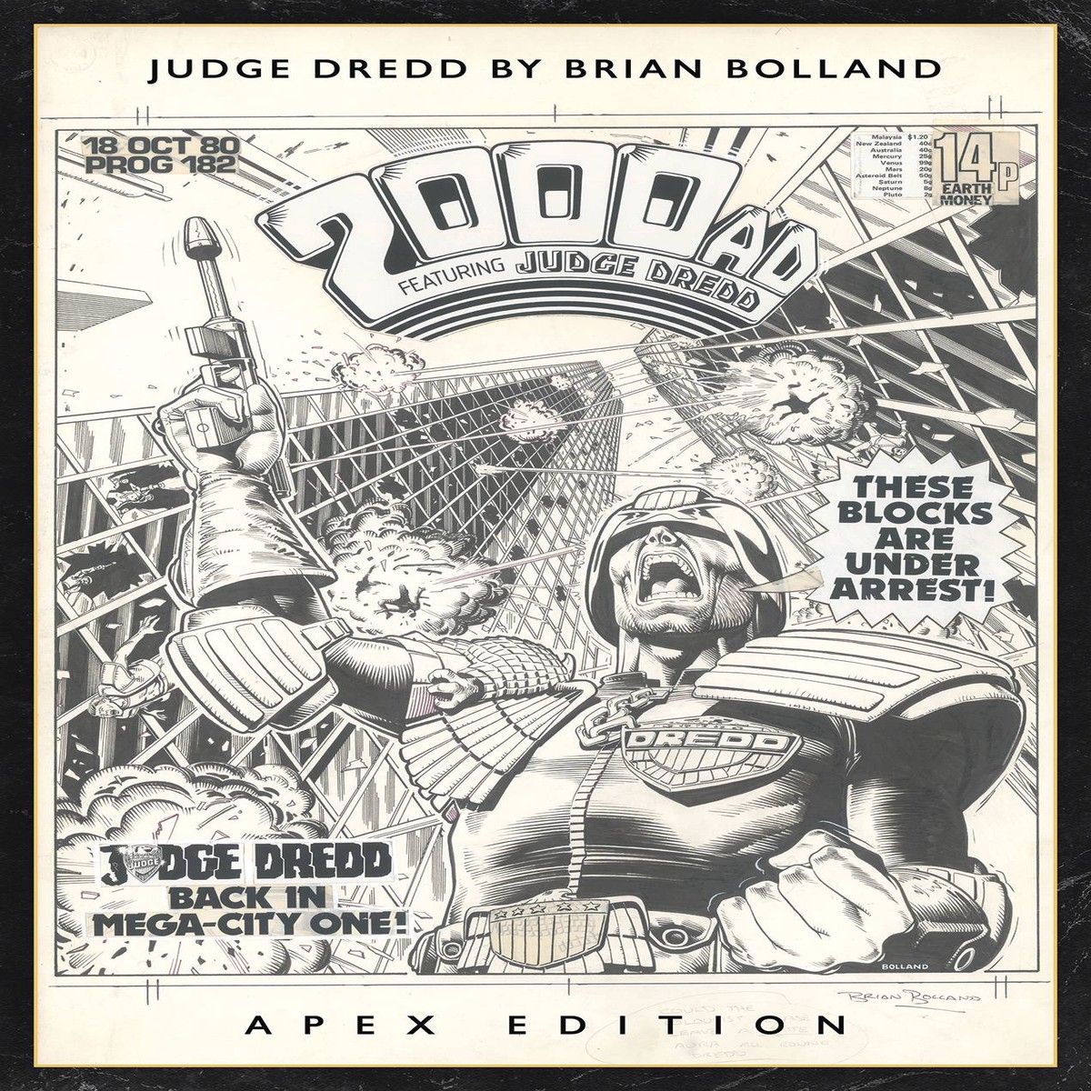 JUDGE DREDD BY BRIAN BOLLAND APEX ED HC (C 0-1-2)