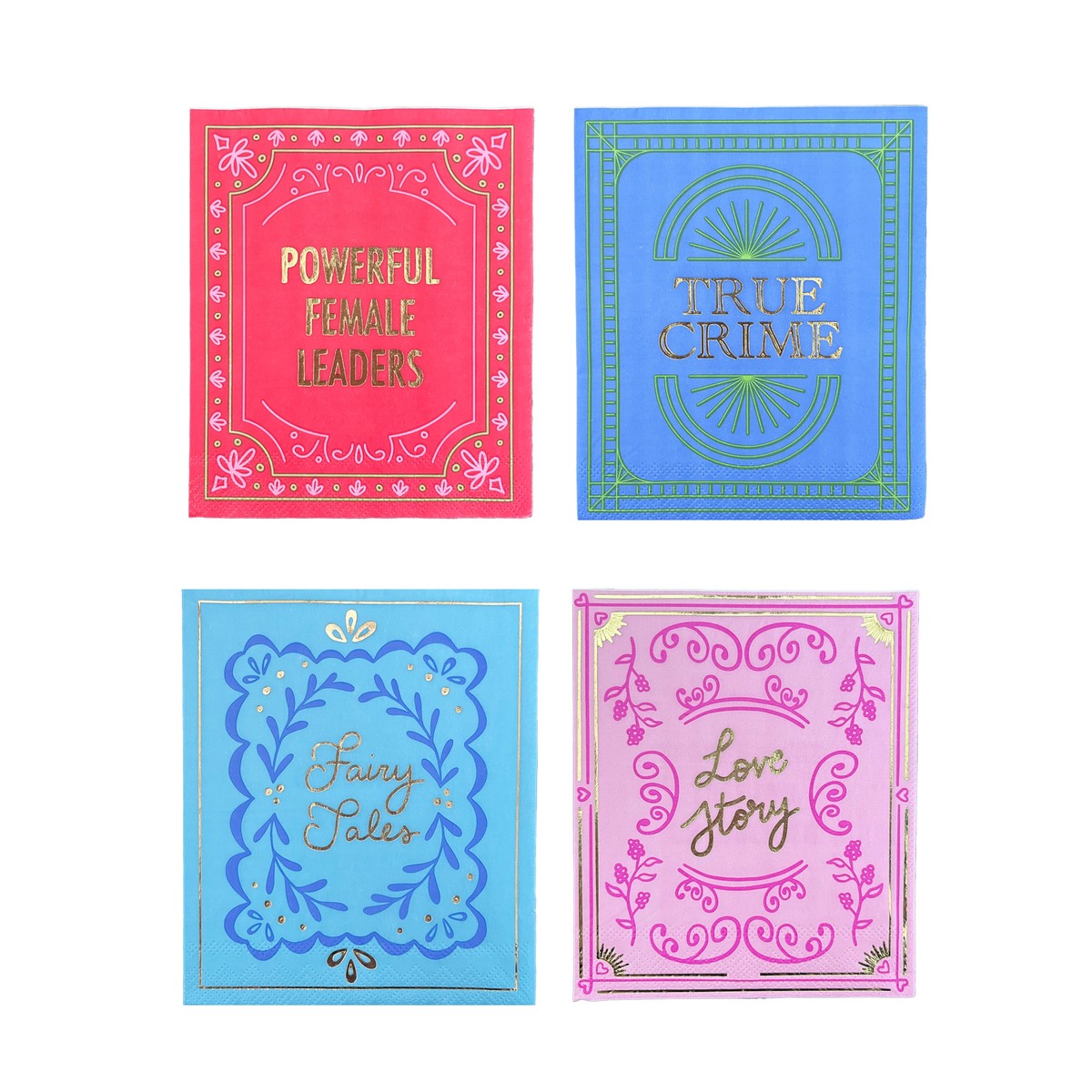Book Club Book Cover Cocktail Napkins