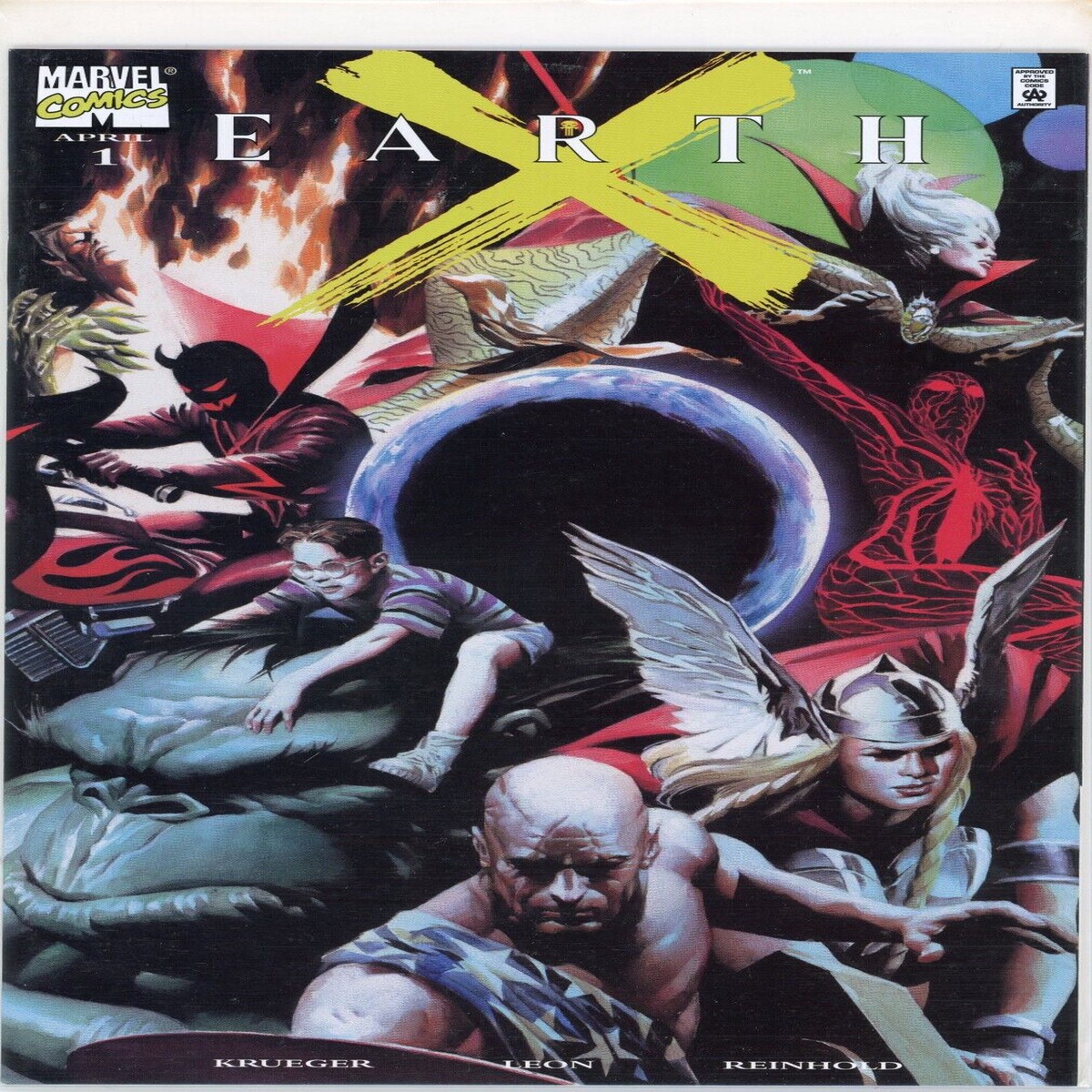 Earth X 1 Marvel Comics (1999) Alex Ross Dynamic Forces Exclusive W COA