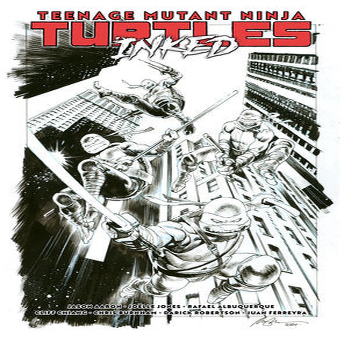 TEENAGE MUTANT NINJA TURTLES HC VOL 01 RETURN TO NEW YORK INKED DLX ED