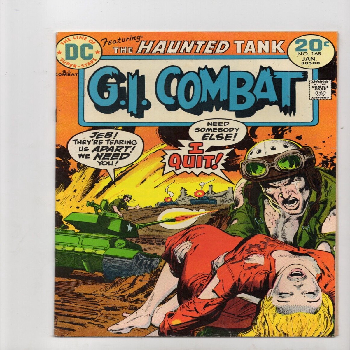 GI Combat 168 DC Comic (1974)