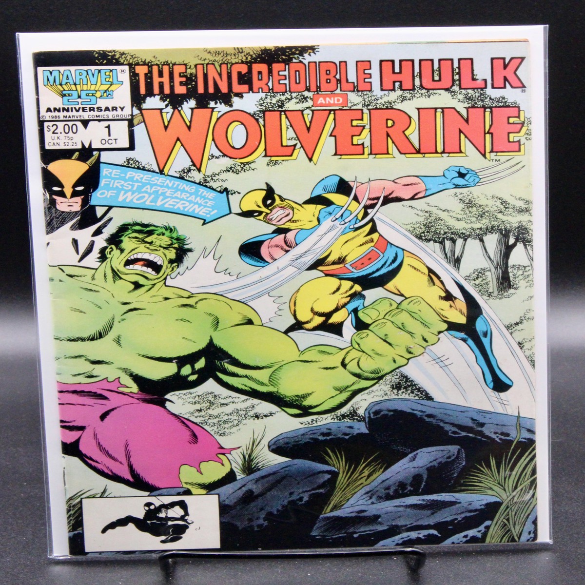 The Incredible Hulk and Wolverine 1 Marvel (1986) 180-181 Comic Reprint