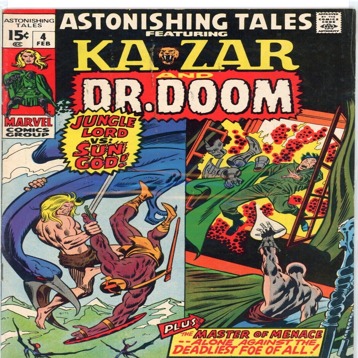 Astonishing Tales 4 Marvel Comics (1971)