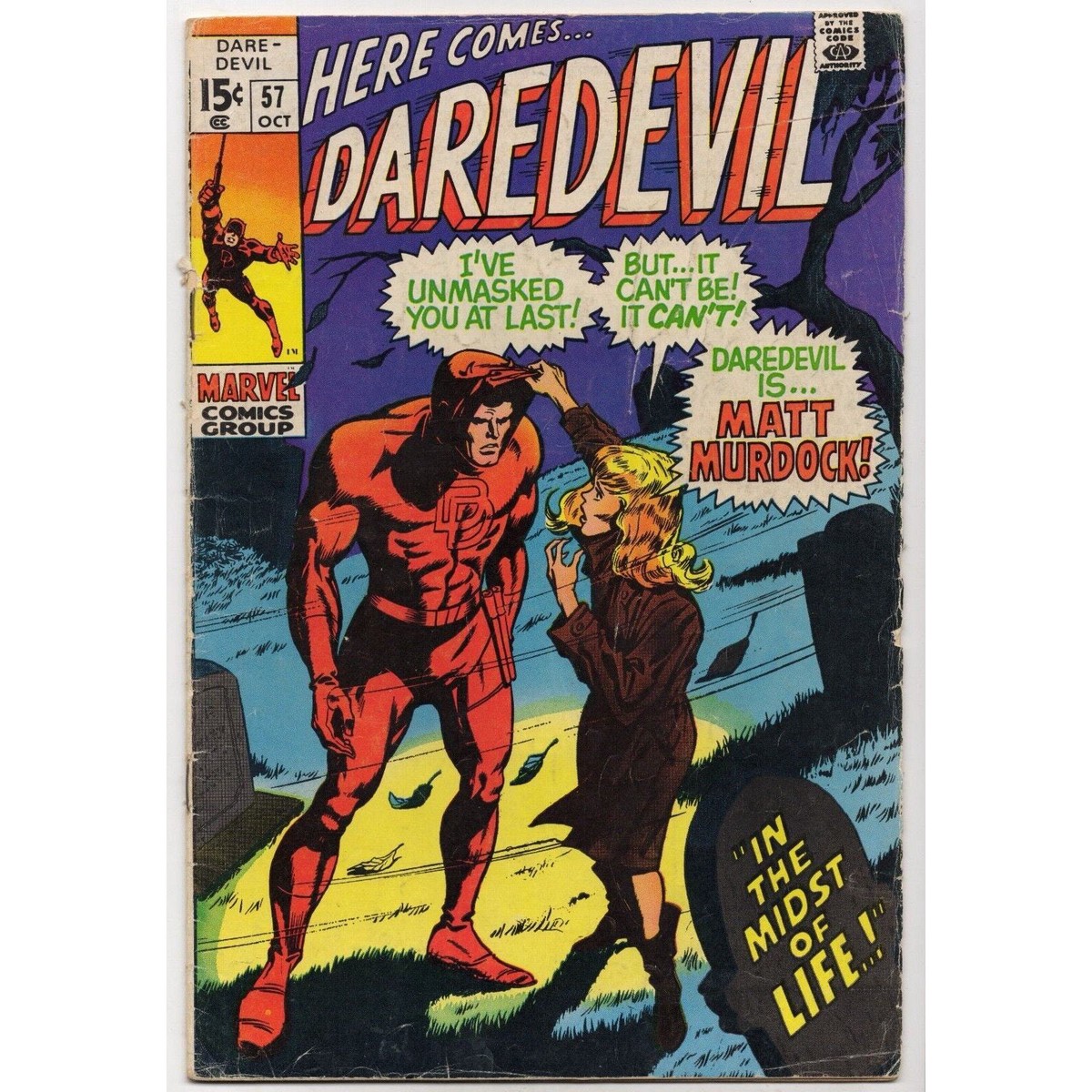 Daredevil 57 Marvel Comics (1969) Silver Age