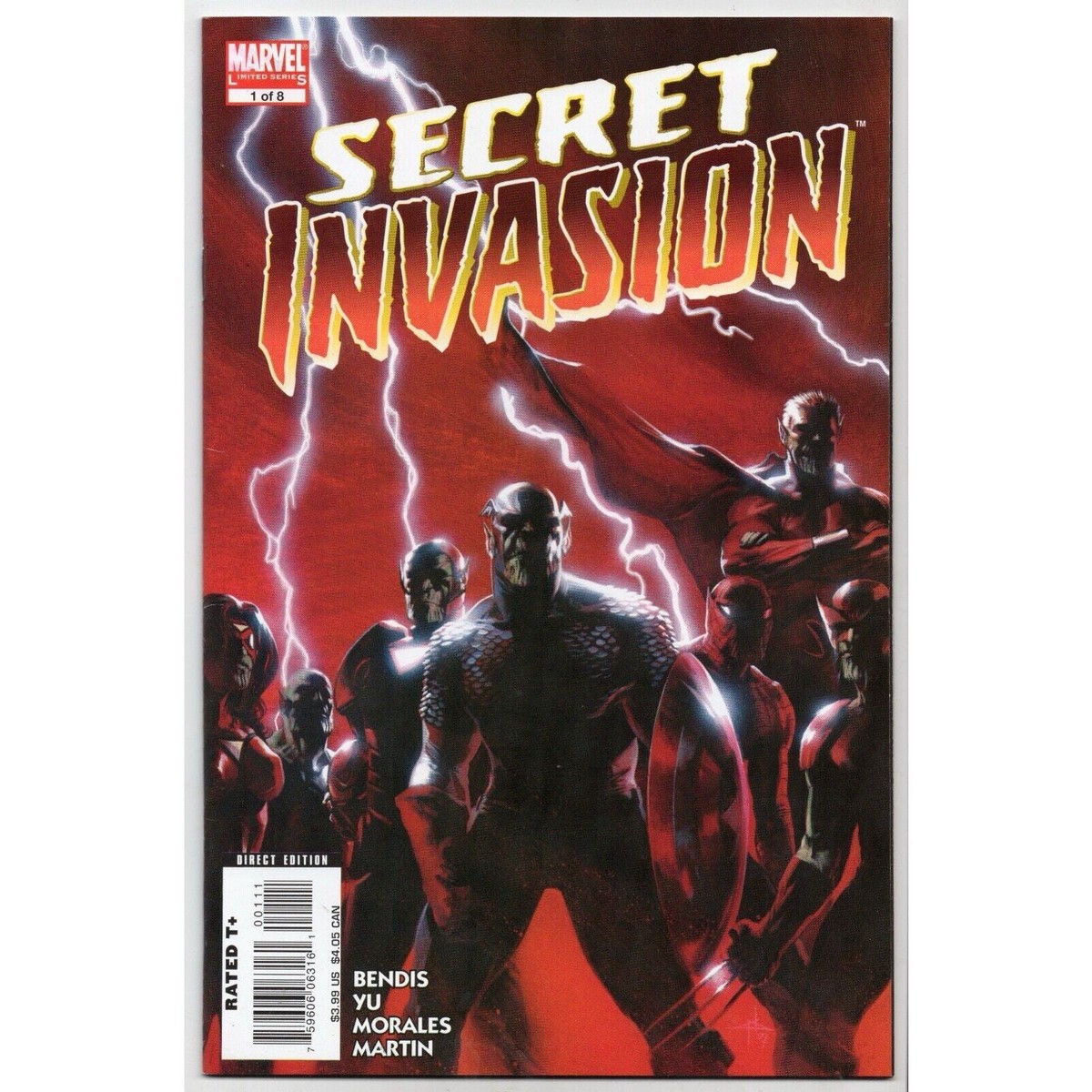 Secret Invasion 1 (of 8) Marvel Comics (2008) DellOtto Cover