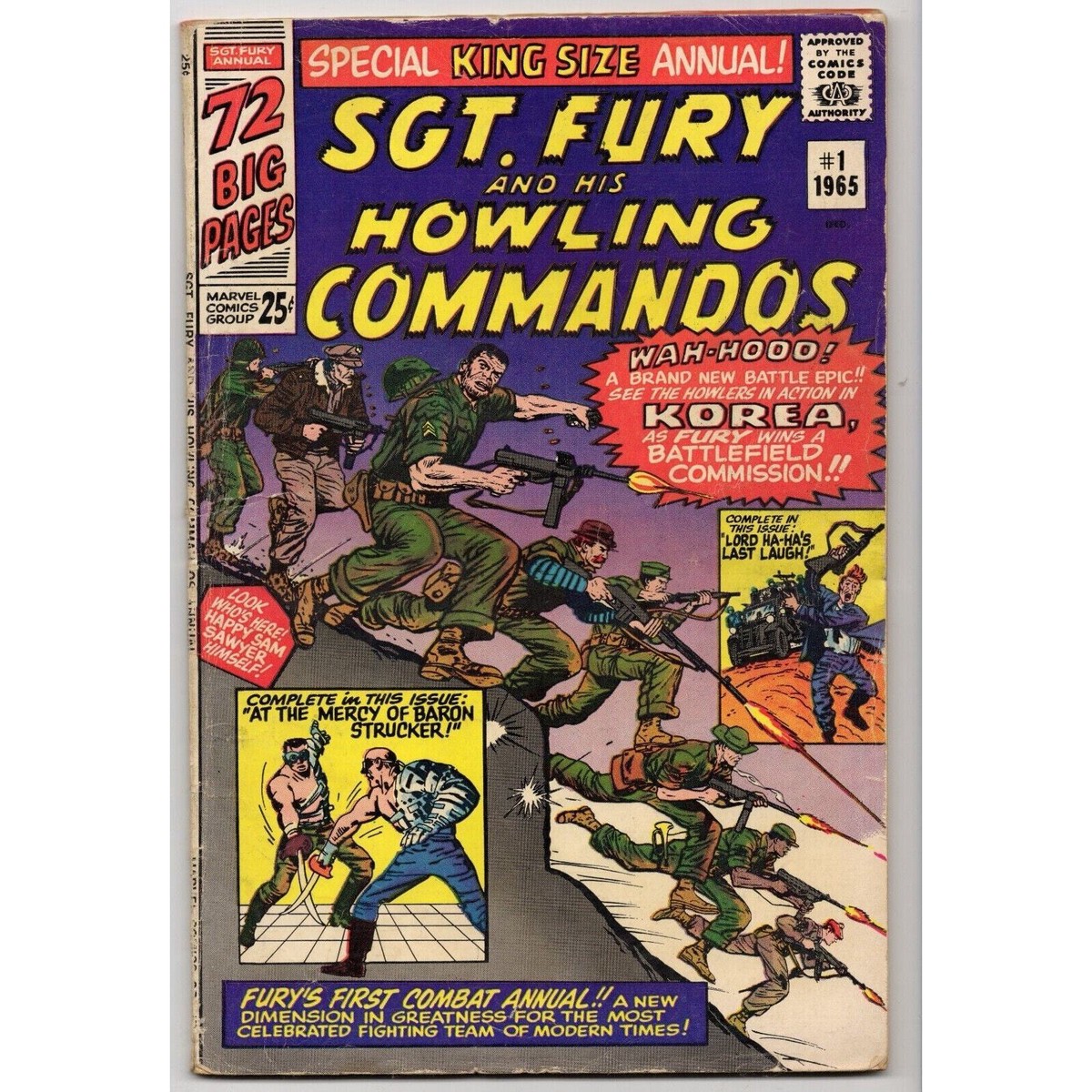 Sgt Fury and His Howling Commandos King Size Annual 1 Marvel Comics (1965)