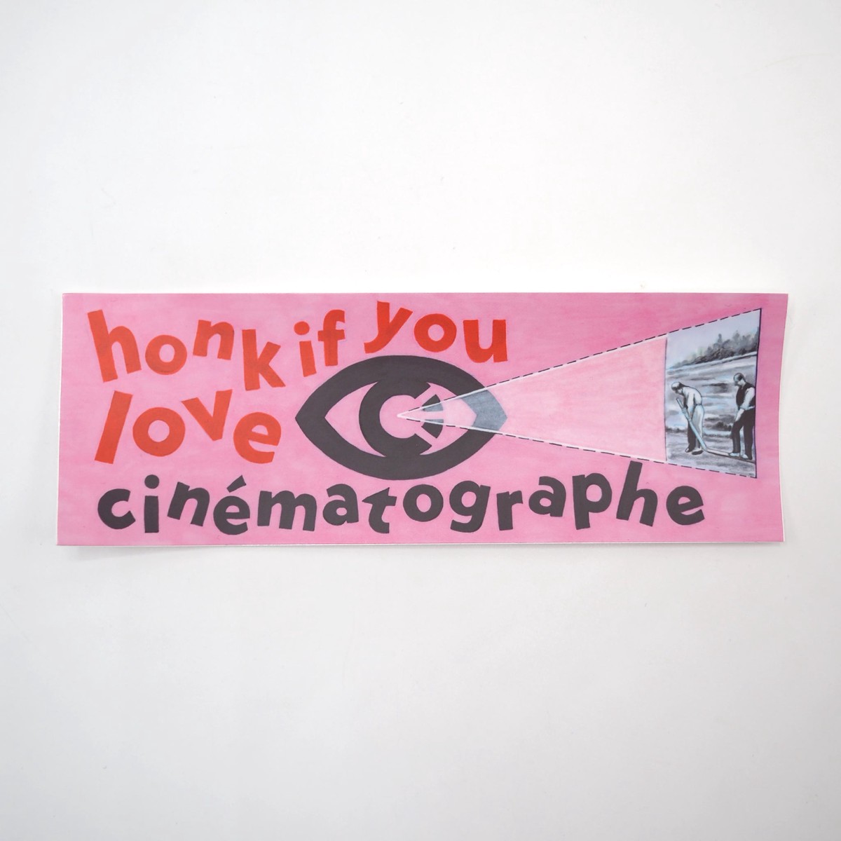 Honk If You Love Cinmatographe Bumper Sticker