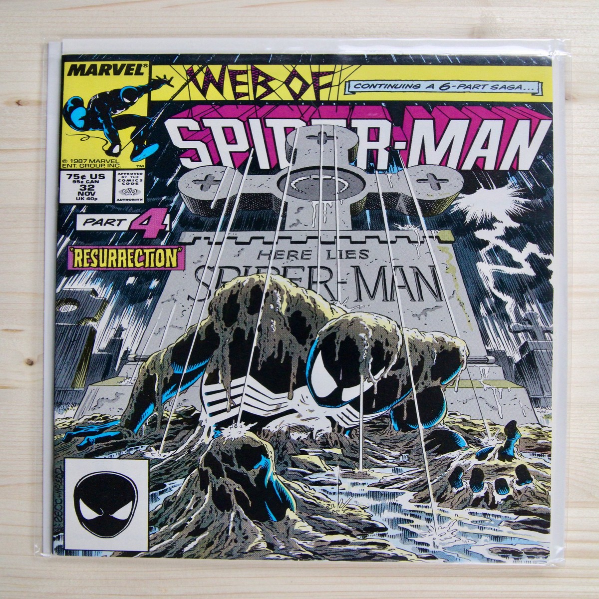 Web of Spider-Man 32 Marvel (1987) 94 NM Kravens Last Hunt