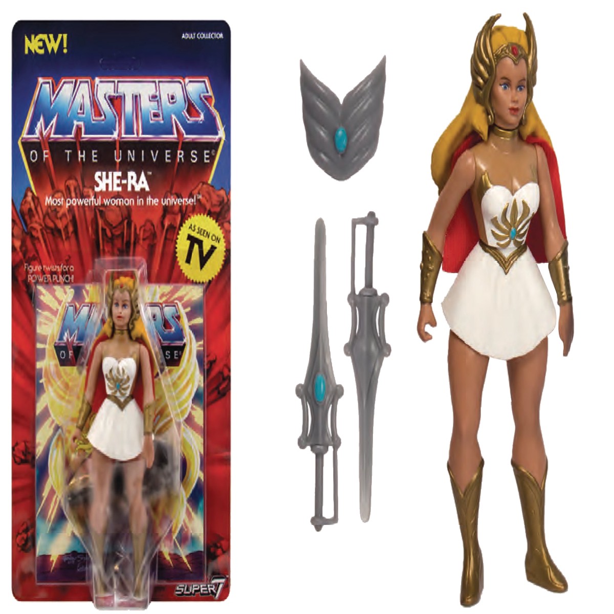 MOTU 55IN VINTAGE SHE-RA ACTION FIGURE