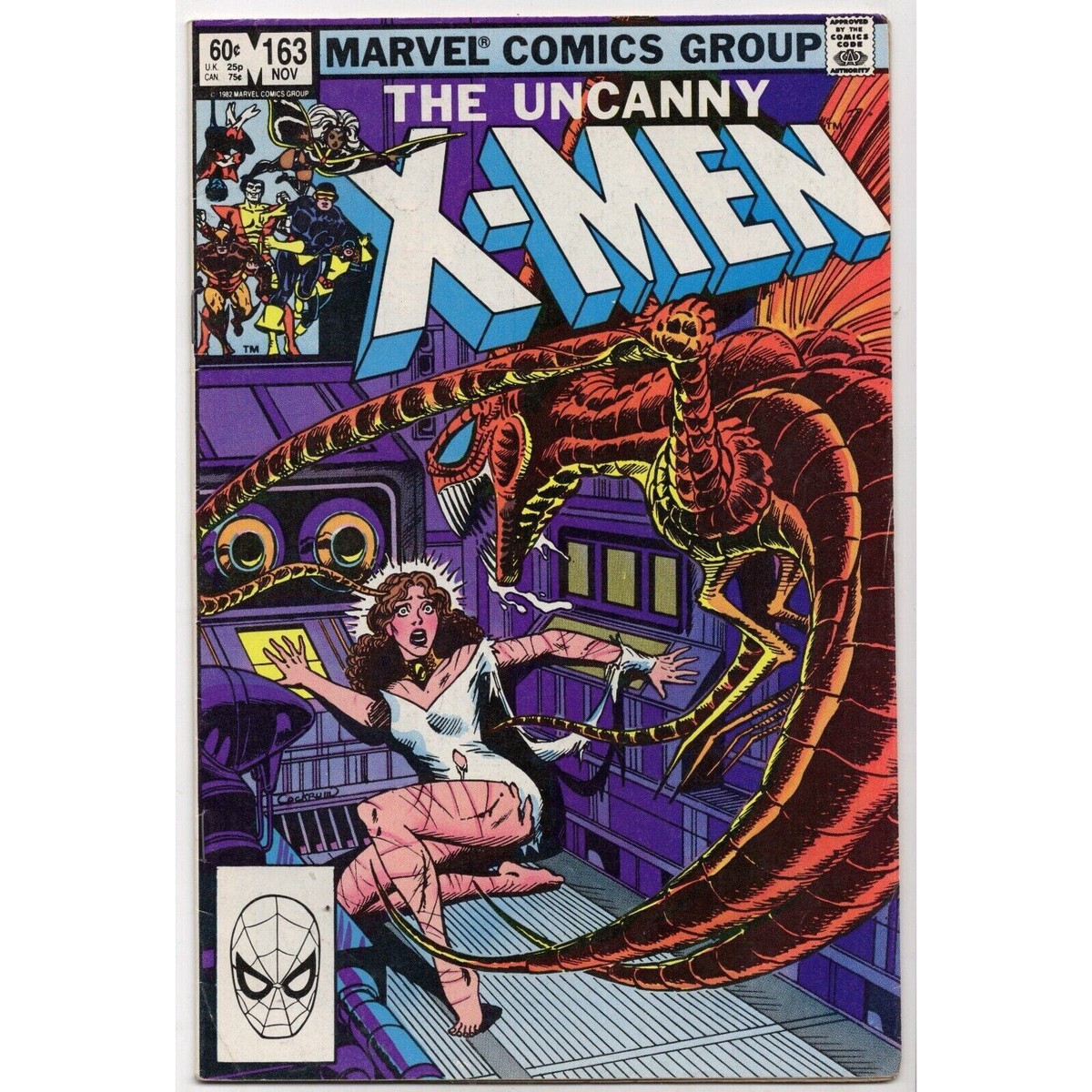 Uncanny X-Men 163 Marvel Comics (1982) CAROL DANVERS BROOD Newsstand