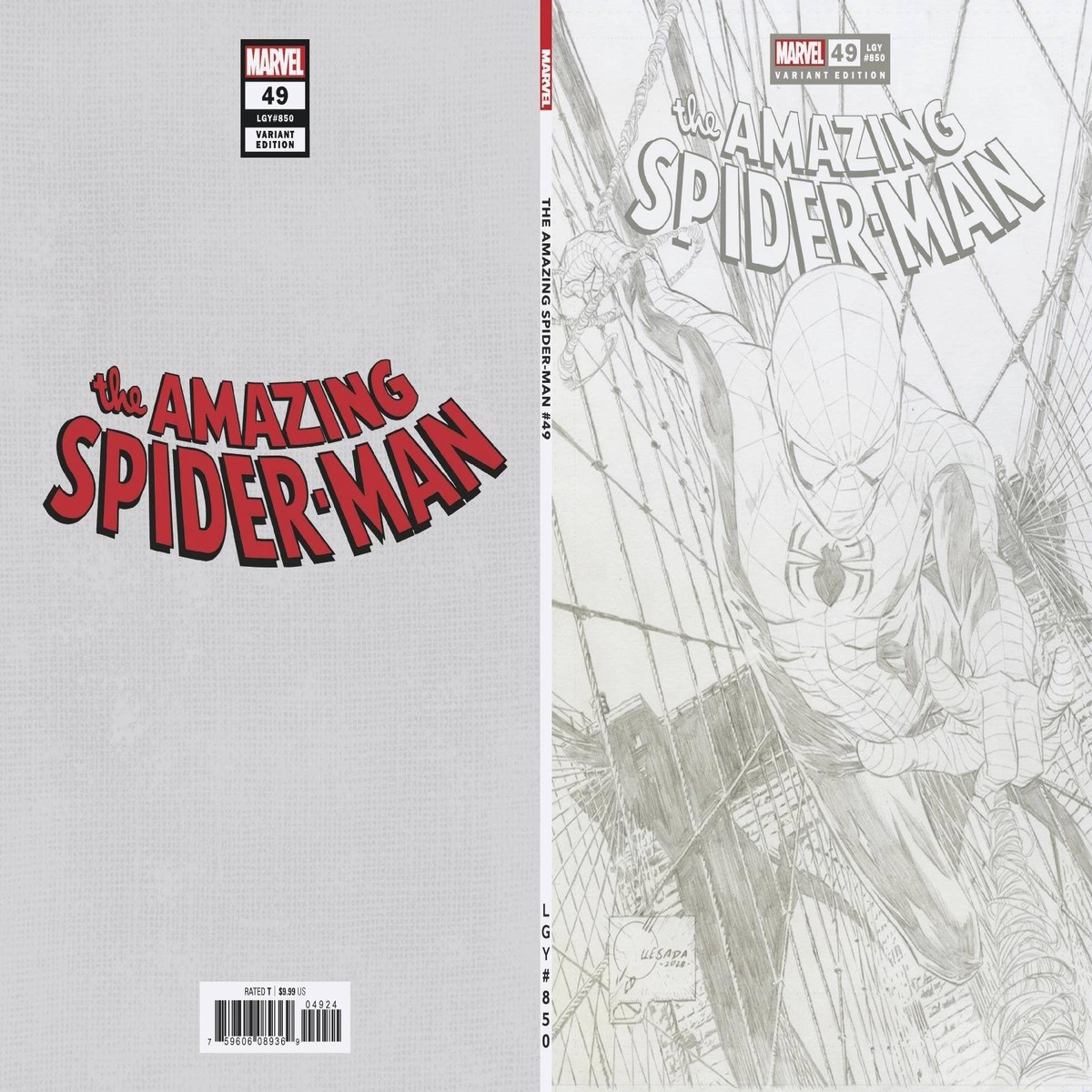 AMAZING SPIDER-MAN 49 QUESADA SKETCH VAR