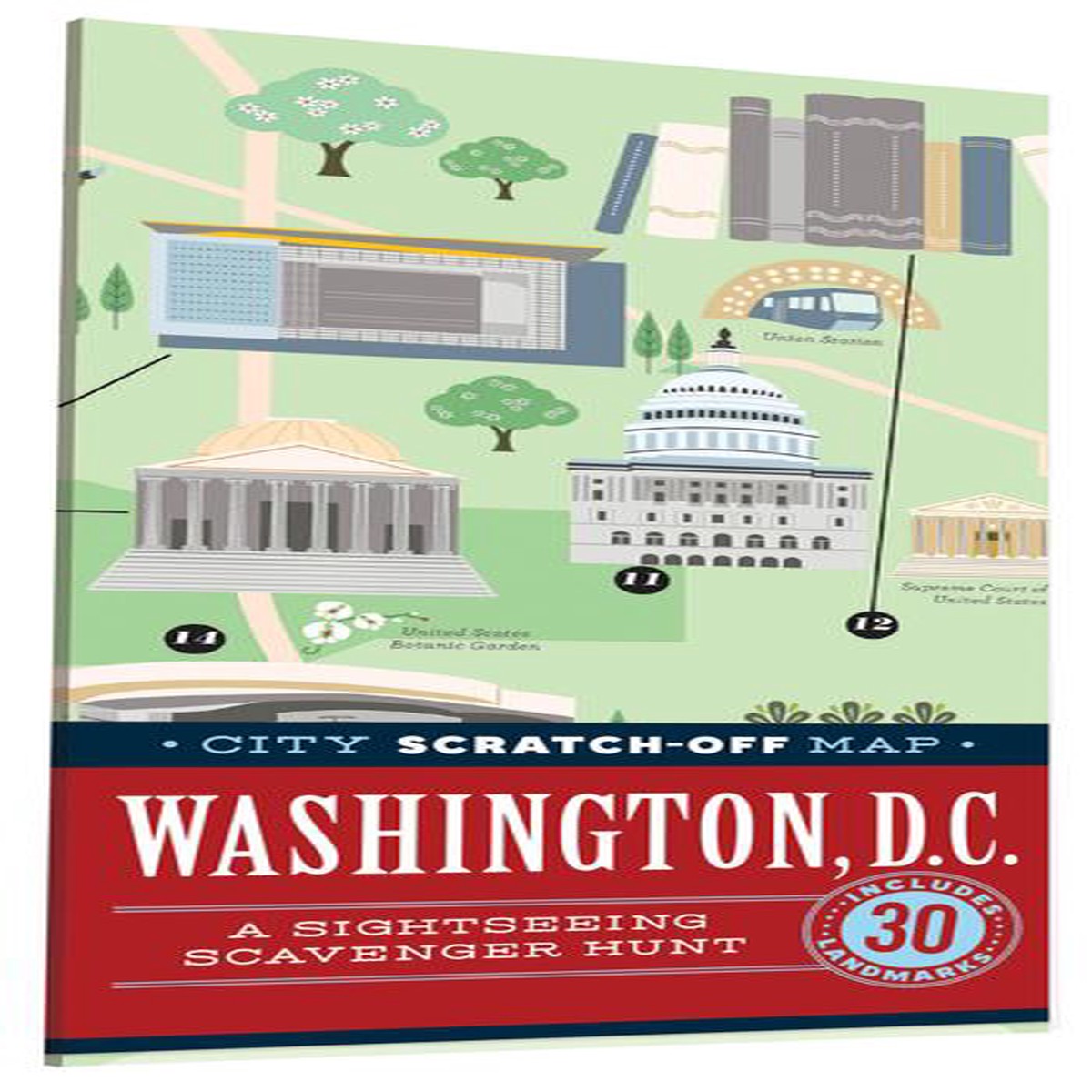City Scratch-Off Map Washington DC