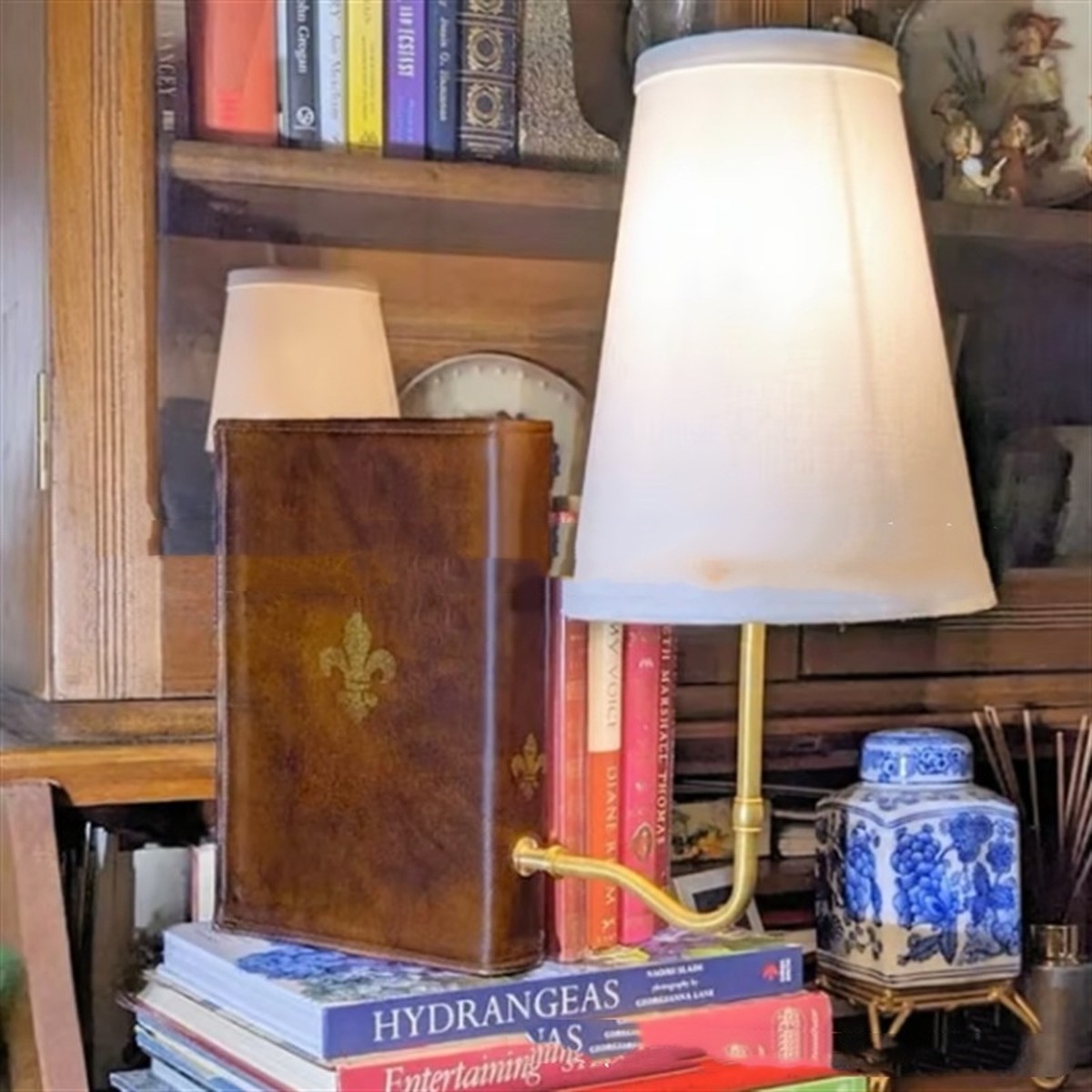 Vintage Book Lamp Classic Literature Style Reading Light for Cozy Spaces