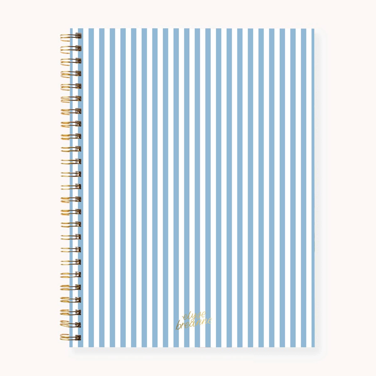 Blue Stripes Softcover Spiral Notebook