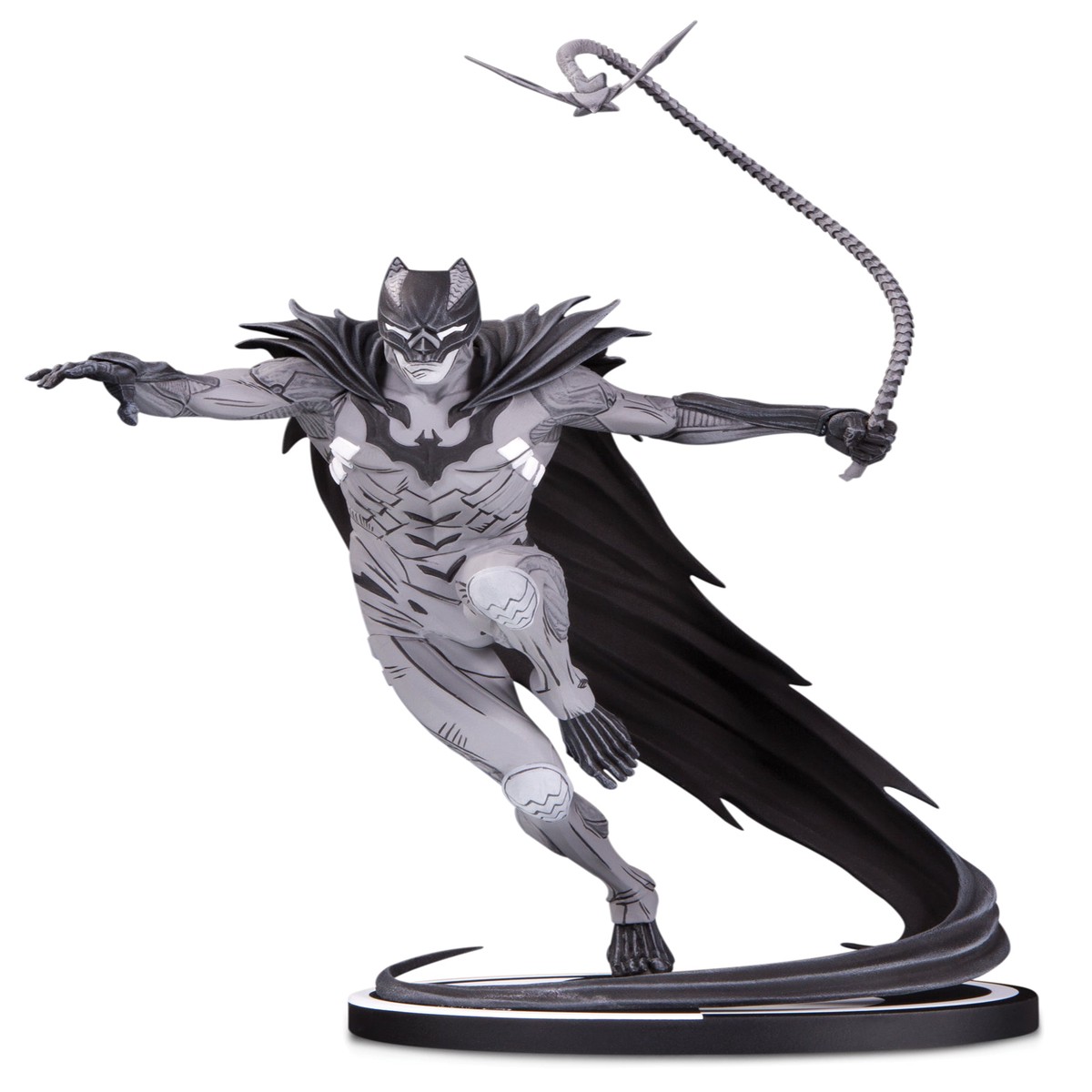 BATMAN BLACK WHITE STATUE BY KENNETH ROCAFORT