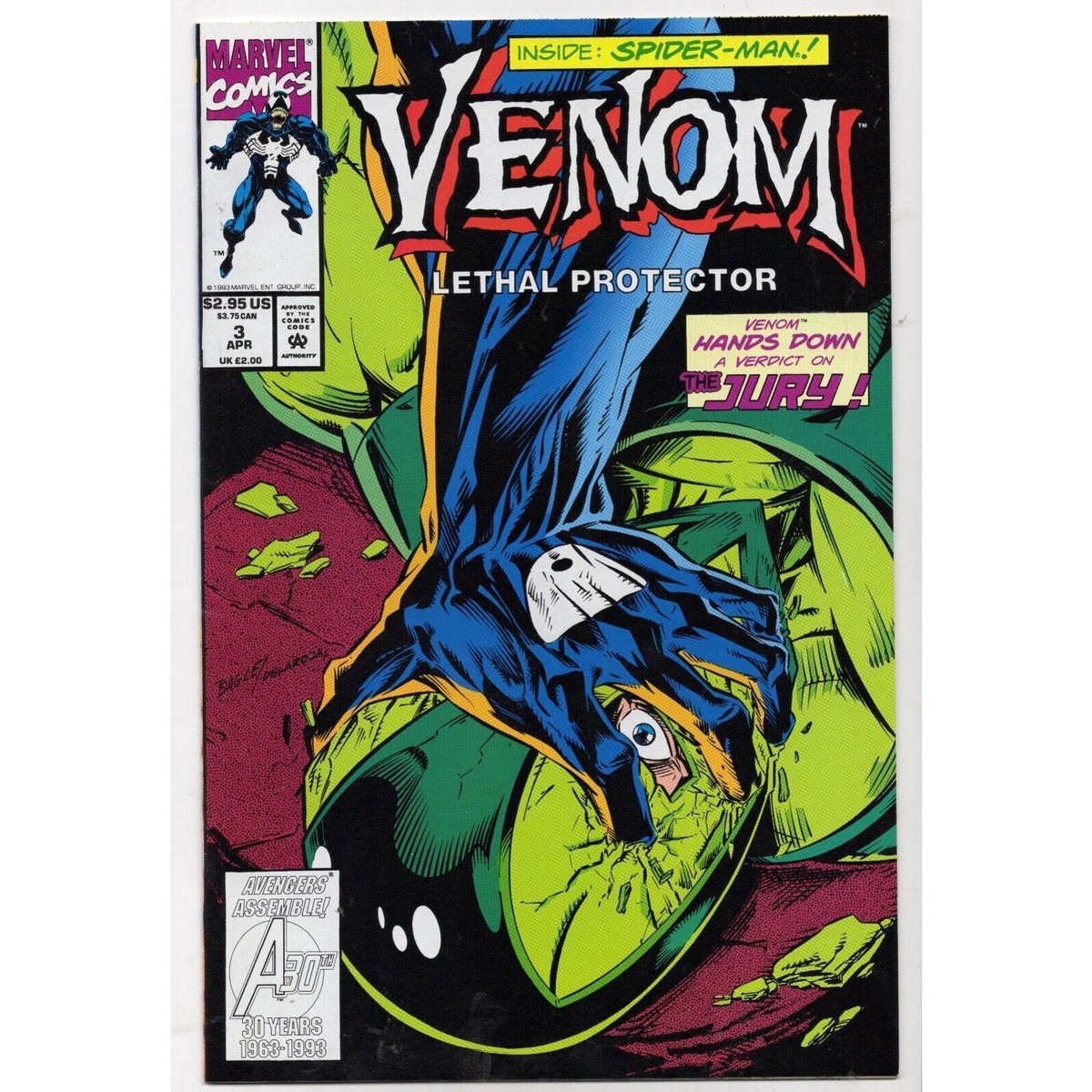 Venom Lethal Protector 3 Marvel Comics Group (1993)