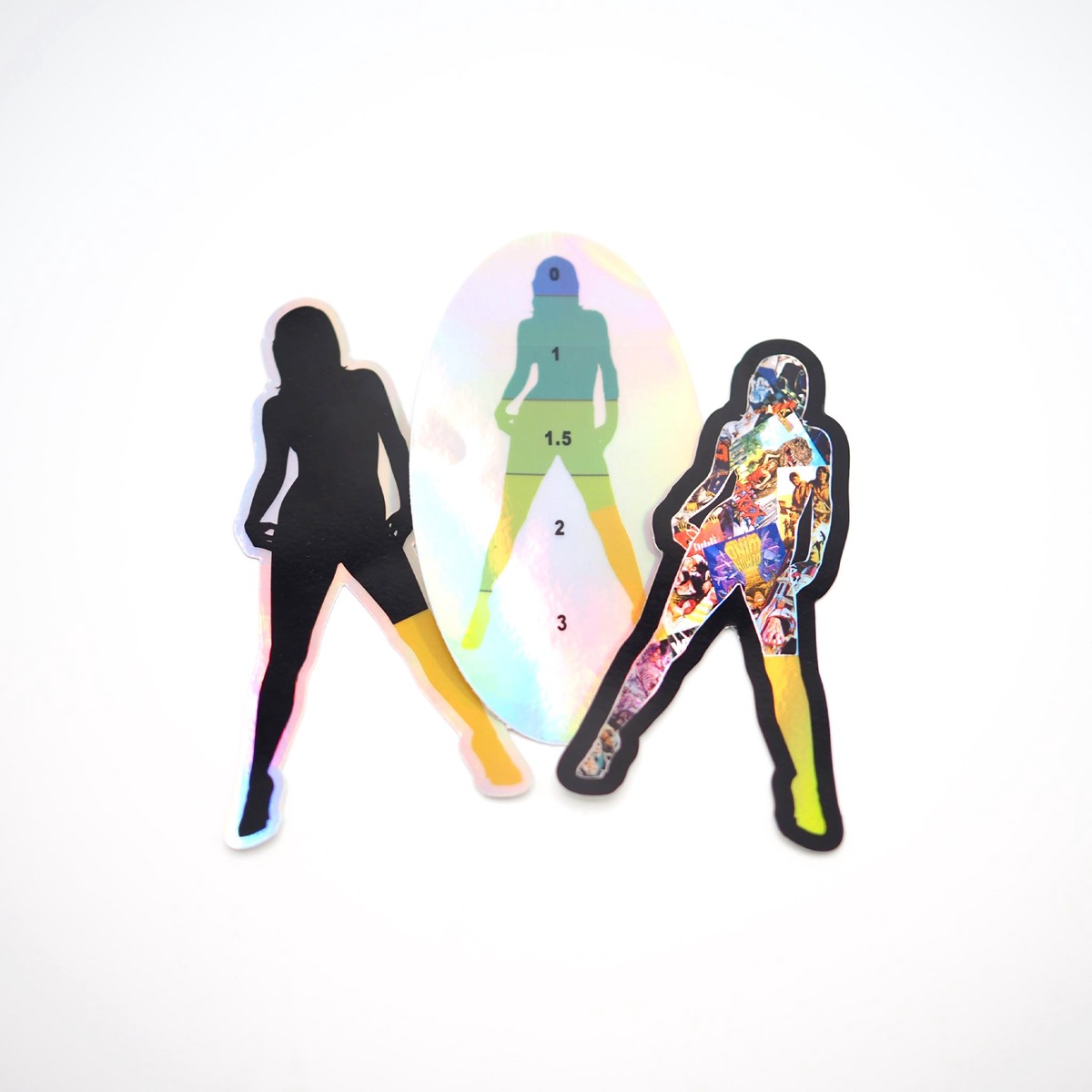 VS Logo - Holographic Foil Stickers