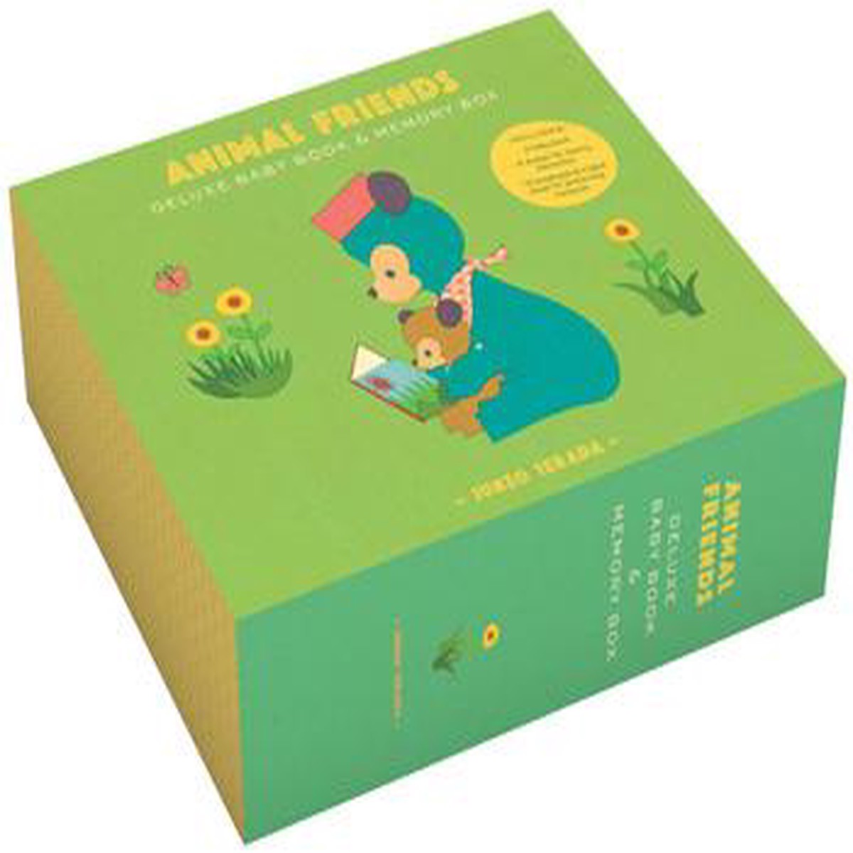Animal Friends Deluxe Baby Book Memory Box