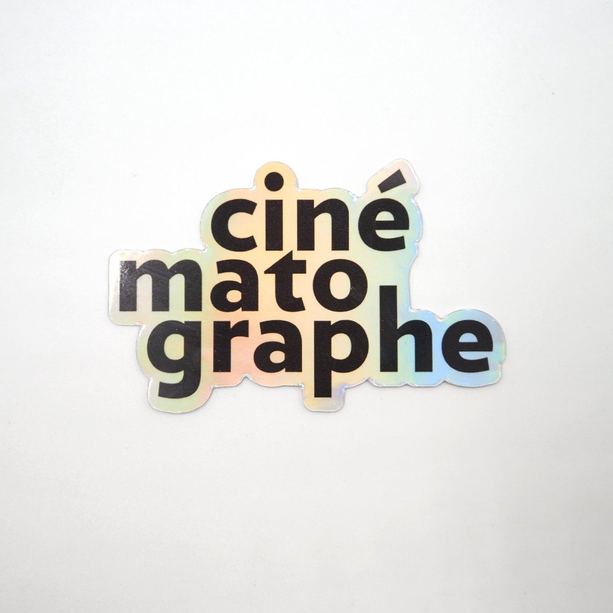Cinmatographe Wordmark Logo - Holographic Sticker