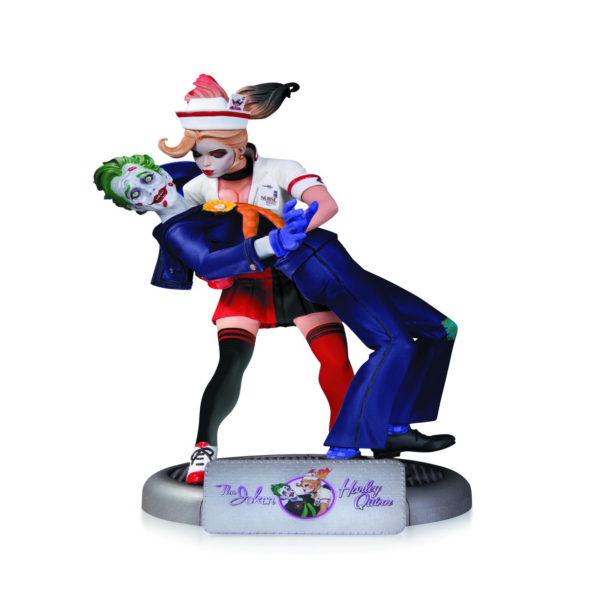 DC COMICS BOMBSHELLS JOKER HARLEY QUINN STATUE 2ND ED