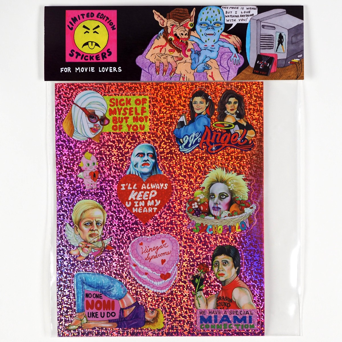 Valentines Glitter Sticker Sheet