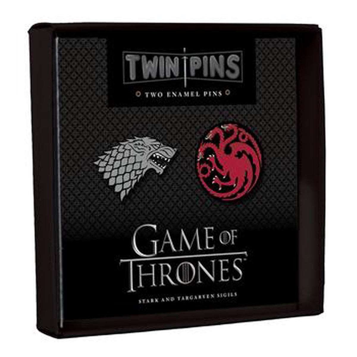 Game of Thrones Twin Pins Stark and Targaryen Sigils