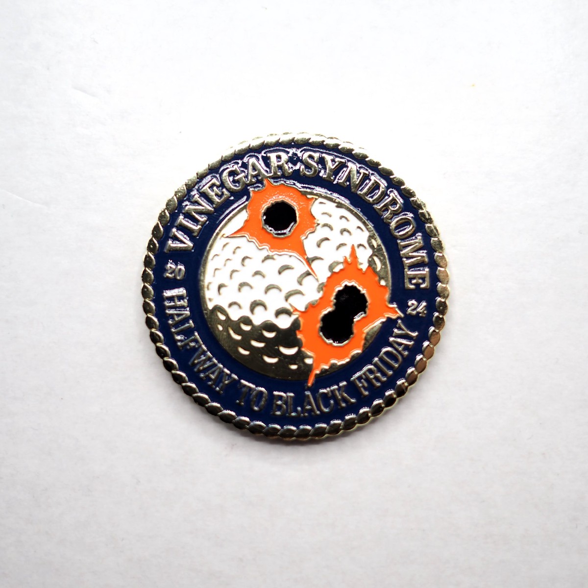 Halfway to Black Friday 2024 - Golf Ball - Enamel Pin