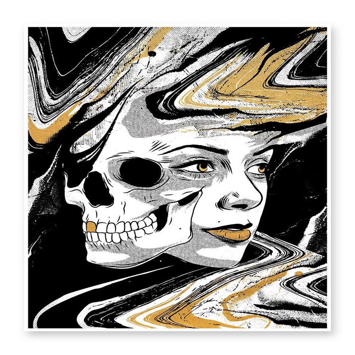 SkullFace Art Print