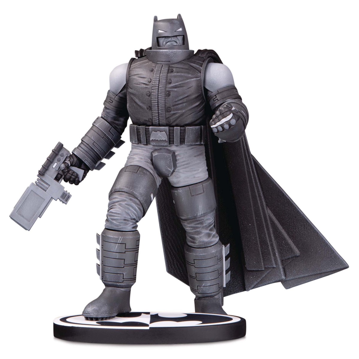 BATMAN BLACK WHITE STATUE ARMORED BATMAN BY F MILLER