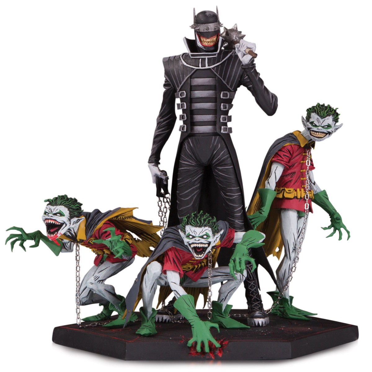 DARK NIGHTS METAL BATMAN WHO LAUGHS ROBINS DLX STATUE