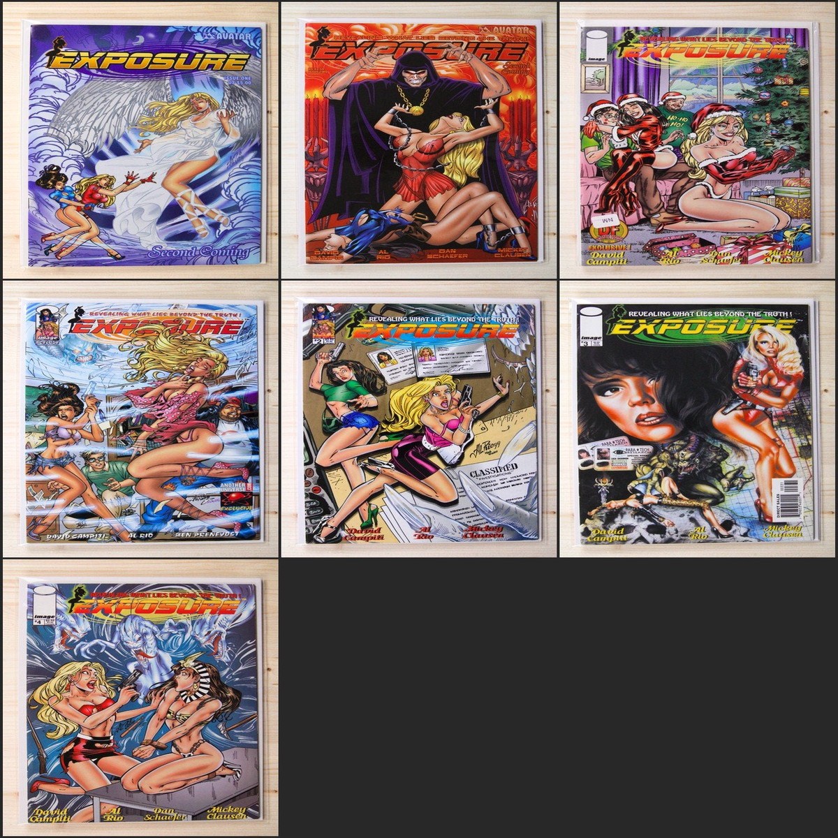Exposure Comic Book Series Image Avatar (1990) (7 Issues)