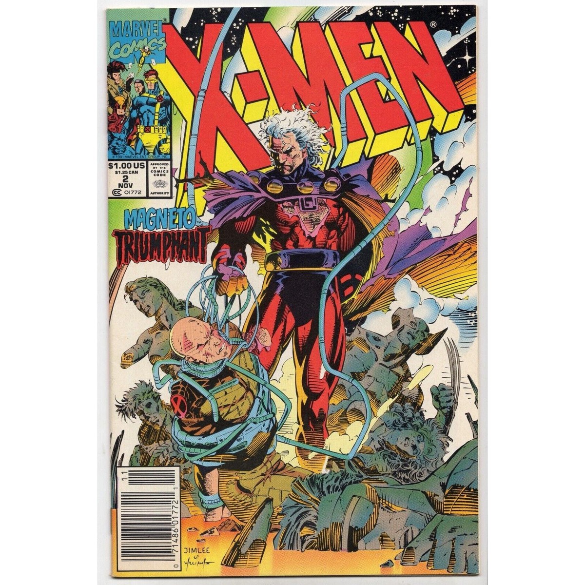 X-Men 2 Marvel Comics (1991) NEWSSTAND Variant