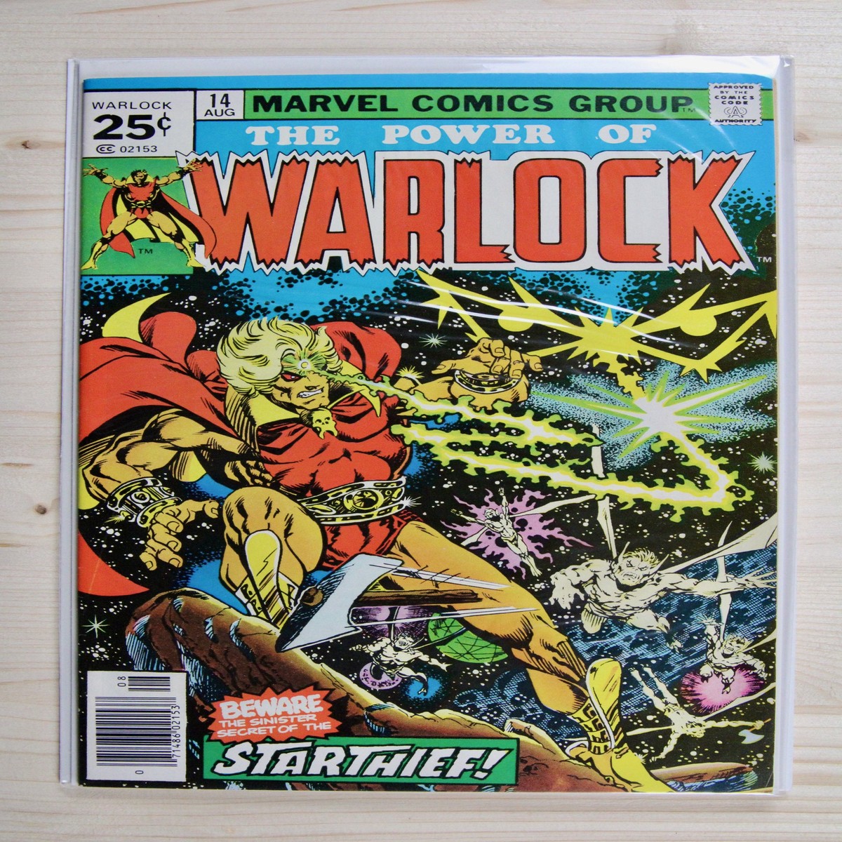 Warlock 14 Marvel (1976) 90 VFNM Star Thief