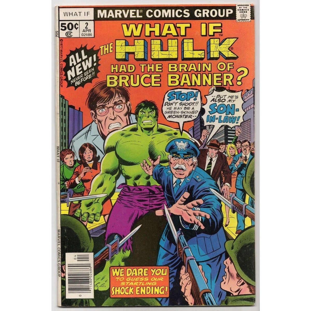 WHAT IF 2 Marvel Comics (1977) THE HULK HAD THE BRAIN OF BRUCE BANNER