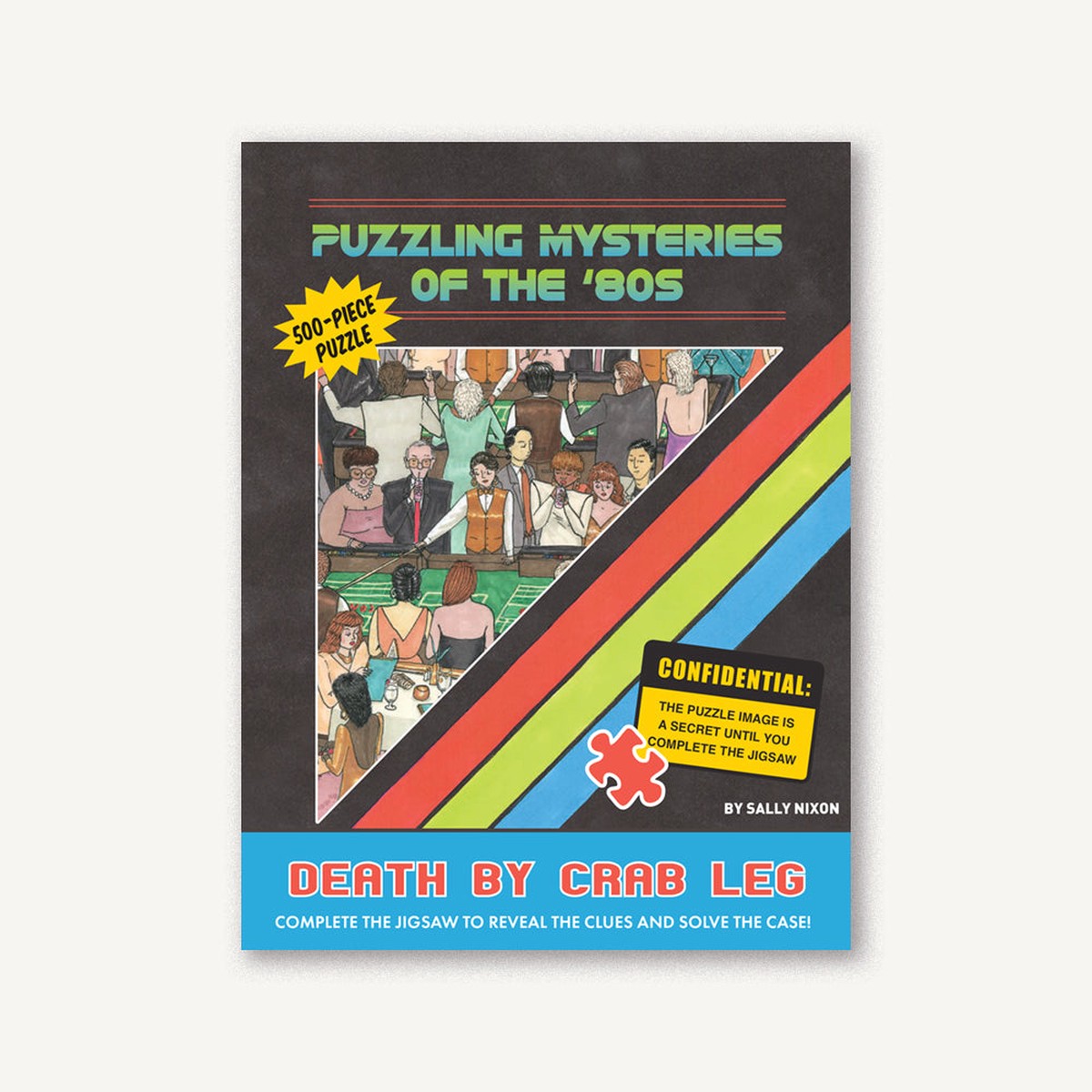 Puzzling Mysteries of the 80s Death by Crab Leg 500-Piece Puzzle
