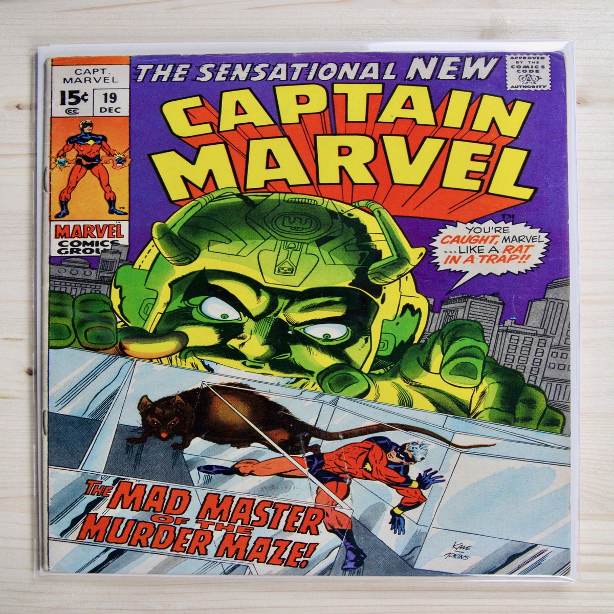 Captain Marvel 19 Marvel (1969) 50 VGFN