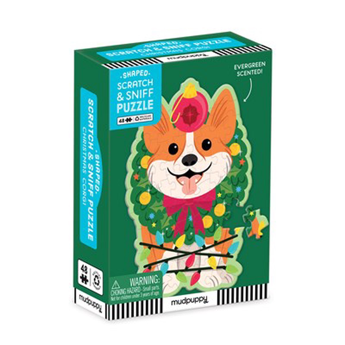 Christmas Corgi Scratch Sniff Puzzle