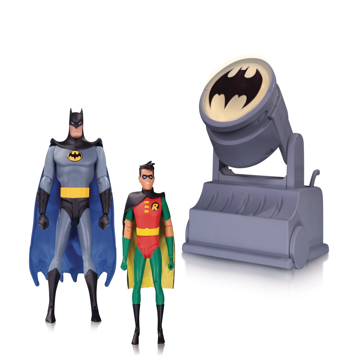 BATMAN ANIMATED SER BATMAN and ROBIN W BATSIGNAL 2 PK