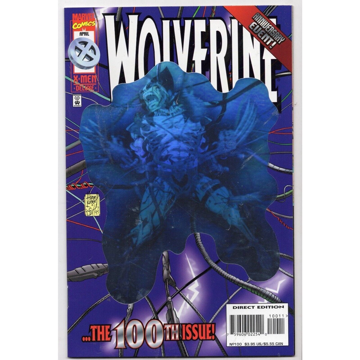 WOLVERINE 100 Marvel Comics (1996) HOLOGRAM COVER