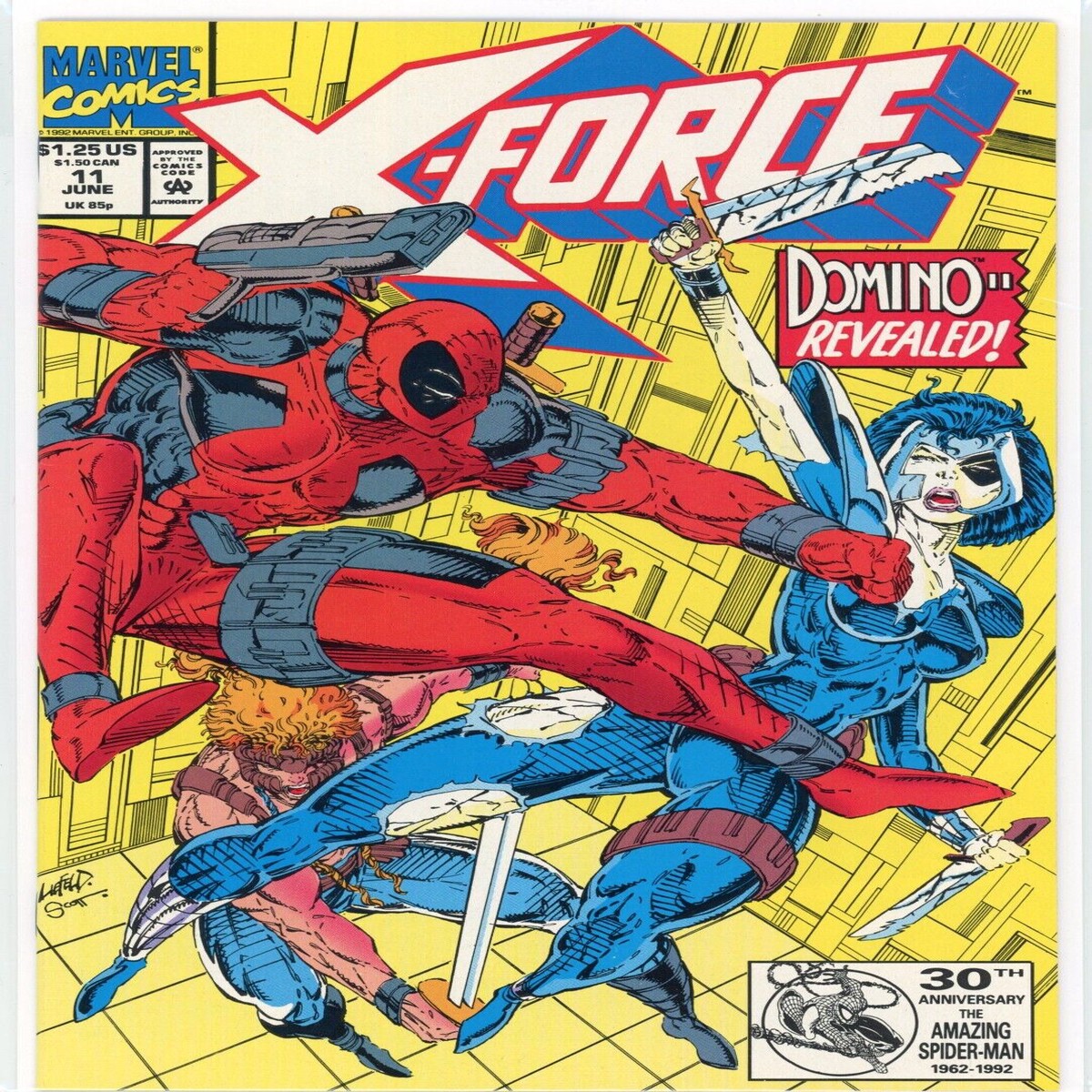X-Force 11 Marvel Comics (1992) Deadpool vs Domino