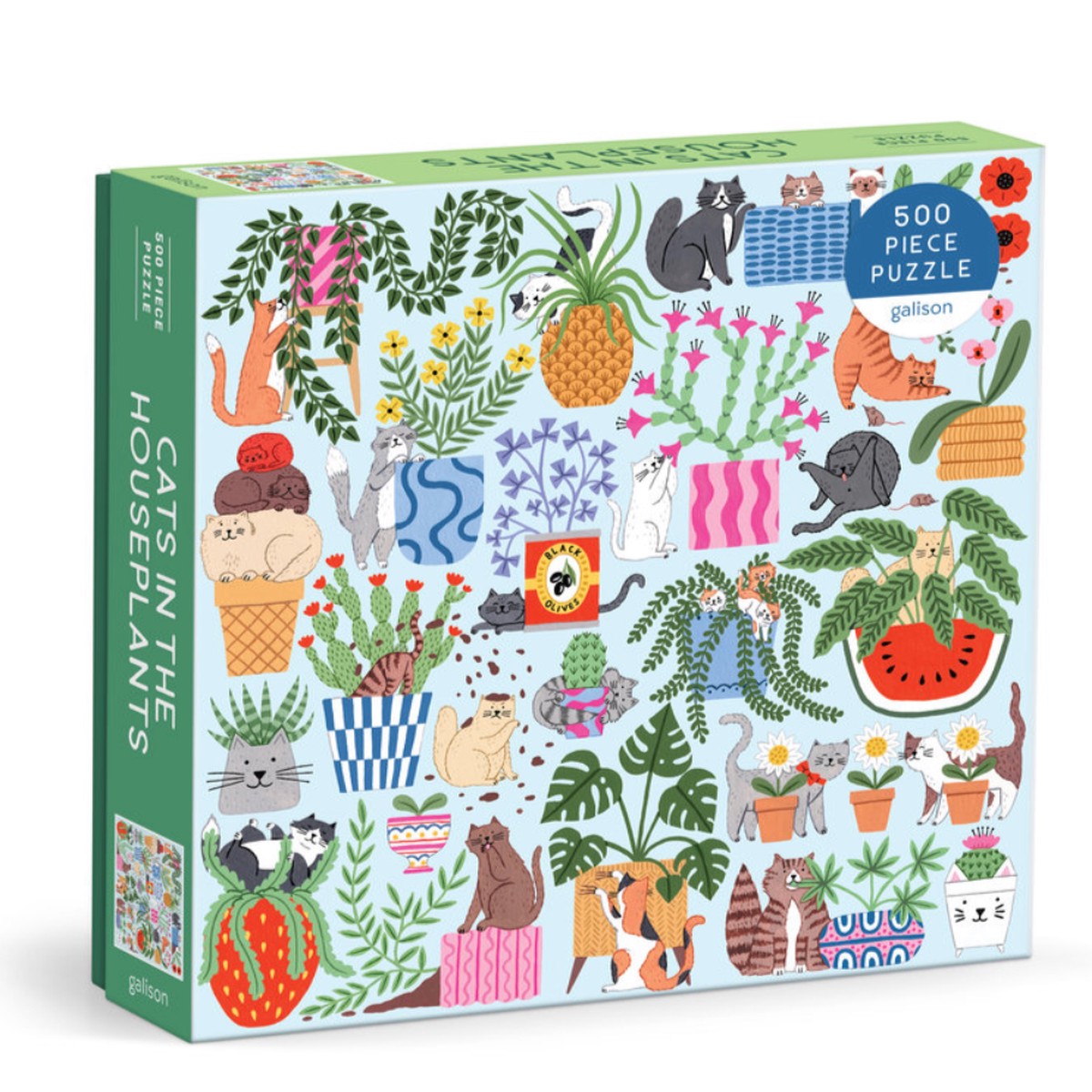 Cats in the Houseplants 500 Piece Puzzle