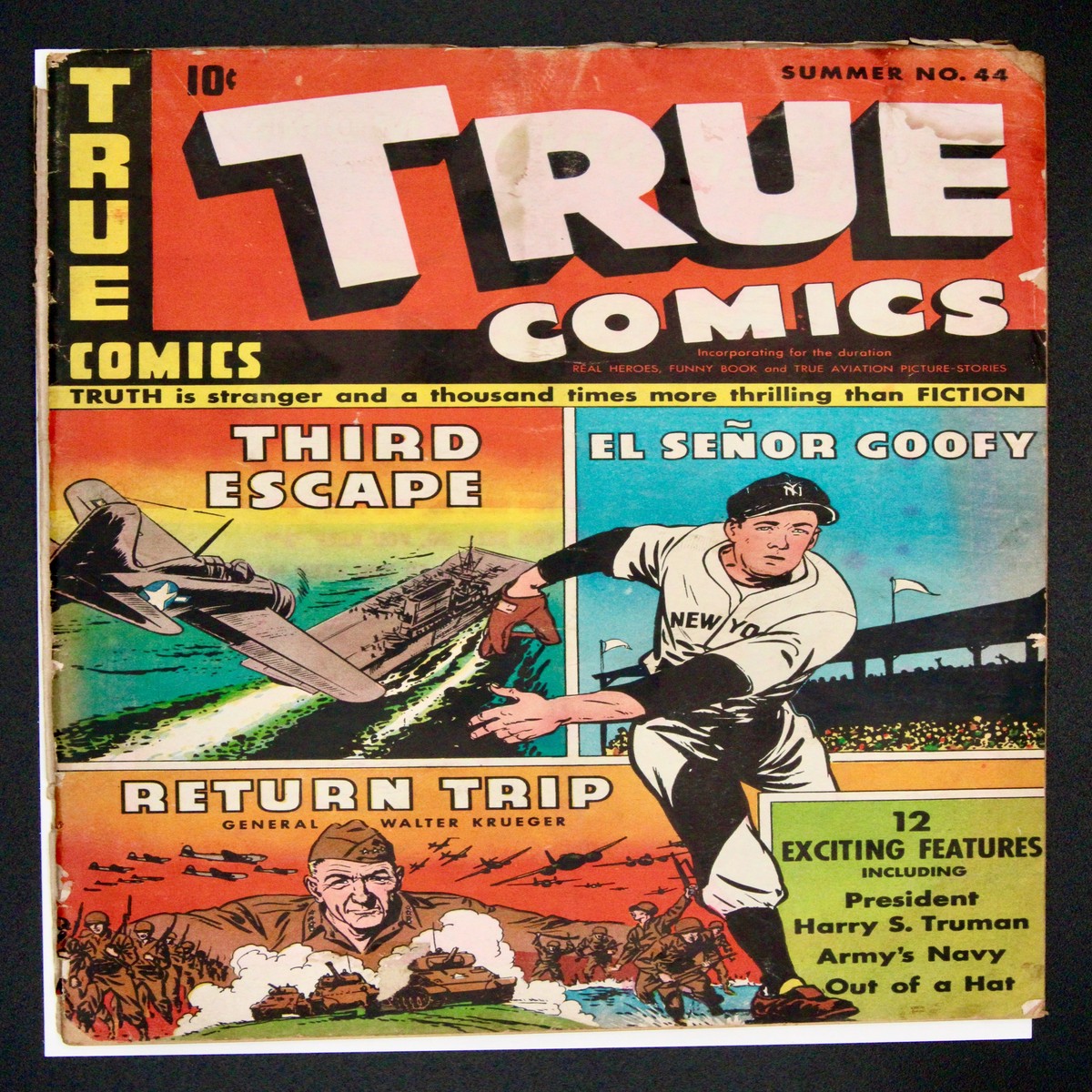 True Comics 44 Parents Magazine Press (1945) Pre-Code War Detached