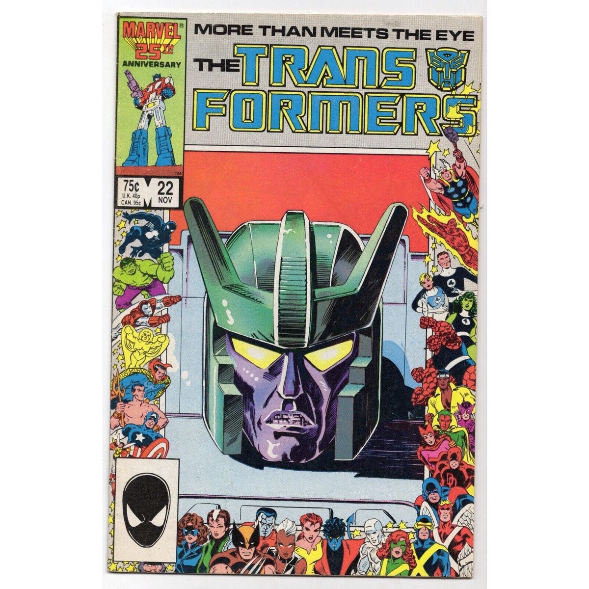 Transformers 22 Marvel Comics (1986) 1st Appearance of the Stunticons (b)