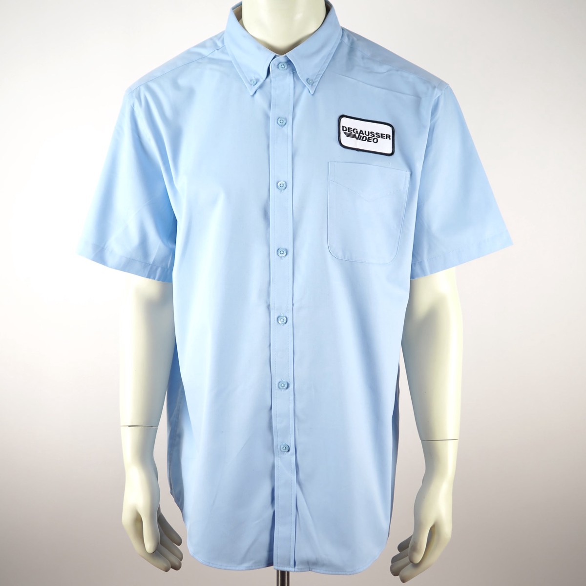 Degausser Video Logo Patch - Button Down Shirt - Blue