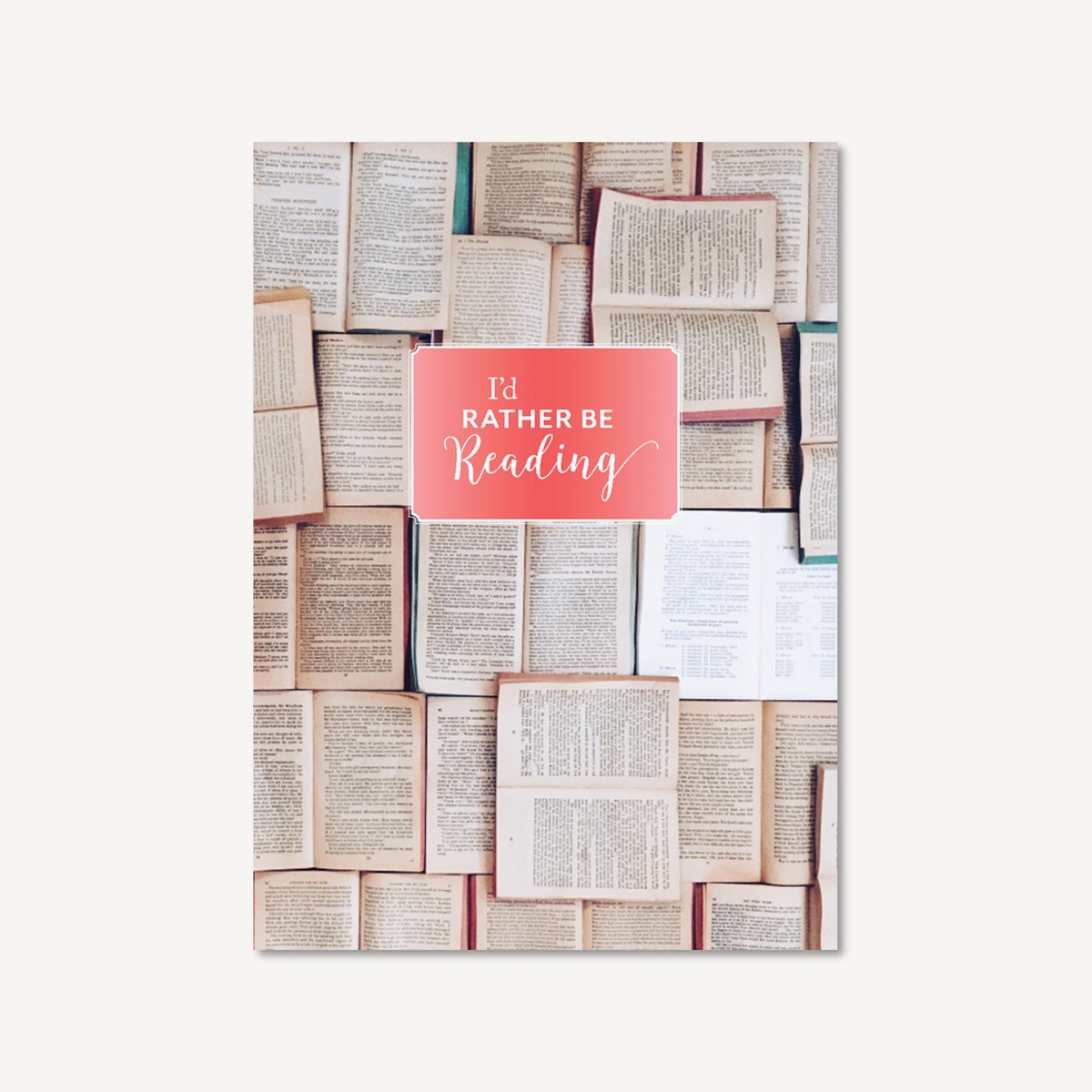 Id Rather Be Reading Hardcover Journal