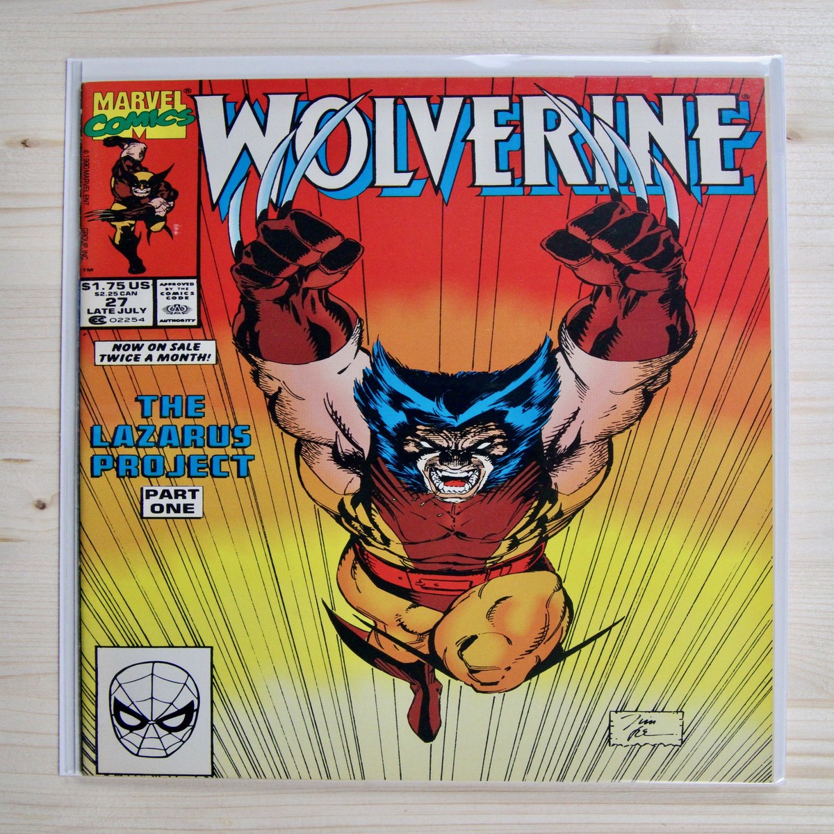 Wolverine 27 Marvel (1990) 94 NM Jim Lee Iconic