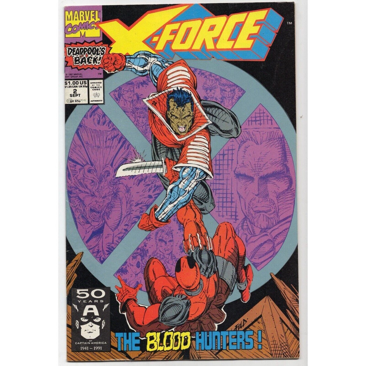 X-Force 2 Marvel Comics (1991) 2nd App Deadpool