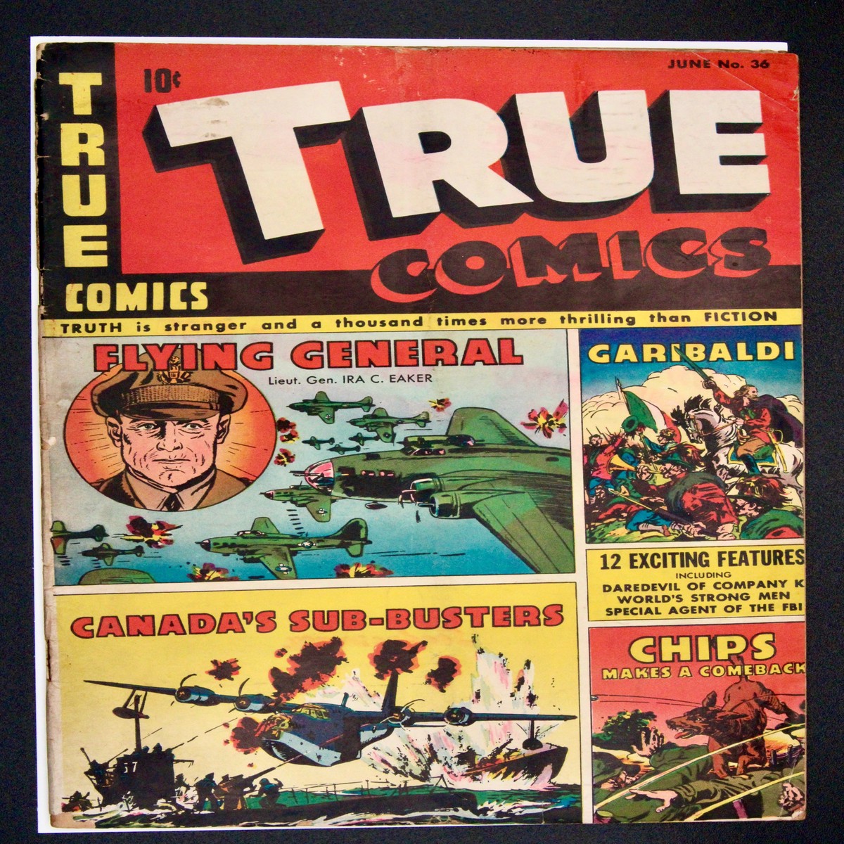 True Comics 36 Parents Magazine Press (1944) Pre-Code War Golden Age